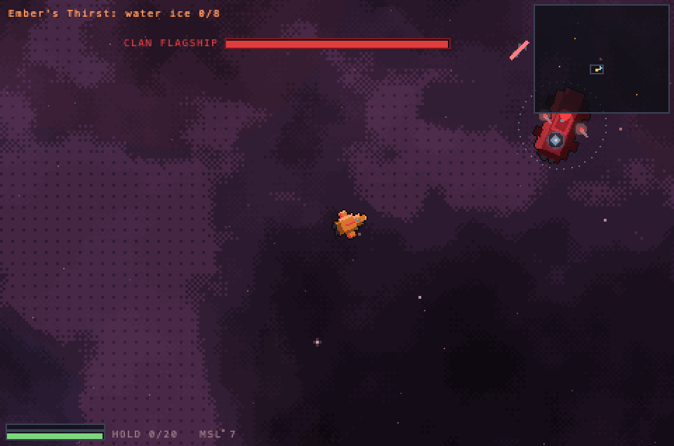 A fight with a clan flagship